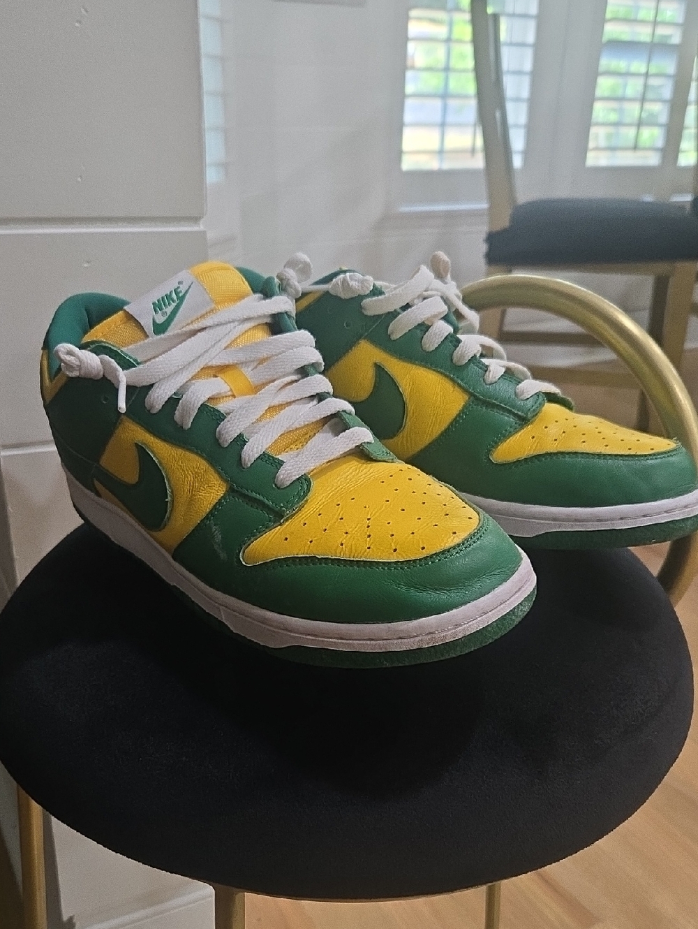 Nike Green & Yellow Low Top Sneakers